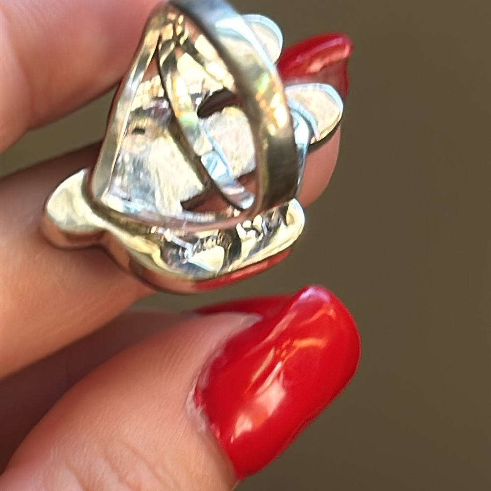 Native style Galaxy Cactus Inlay ring - Picture 5 of 6